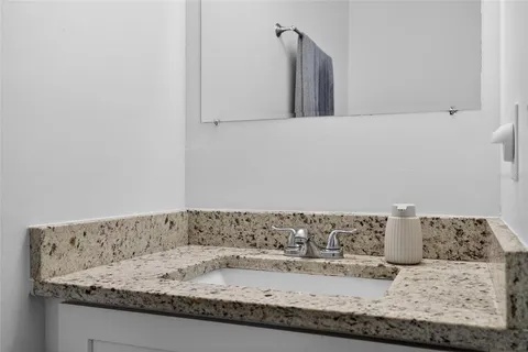 a view of a bathroom sink