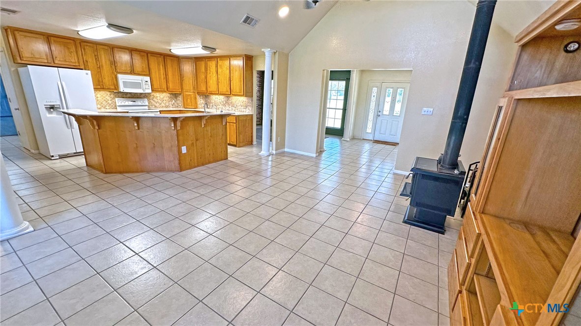 729 Armadillo Lane Kempner, TX 76539 - Photo 11 of 45 a view of kitchen with furniture and wooden floor
