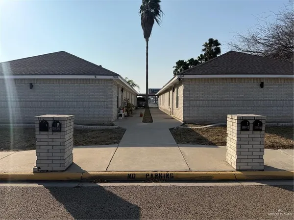 a front view of a house with entryway
