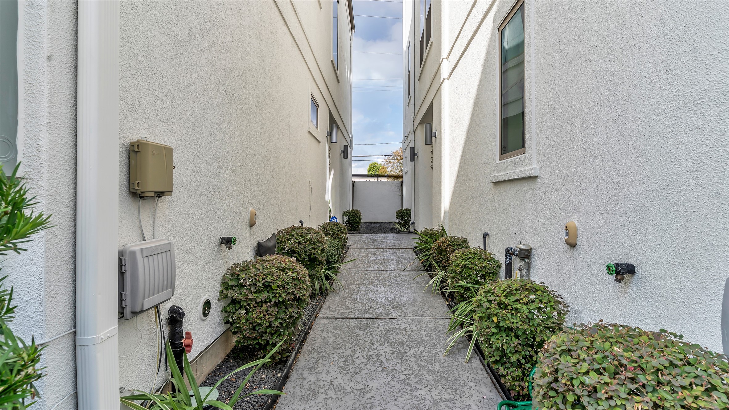 5429 Larkin Street Houston, TX 77007 - Photo 4 of 47 a couple of flower plants sitting in front of a door