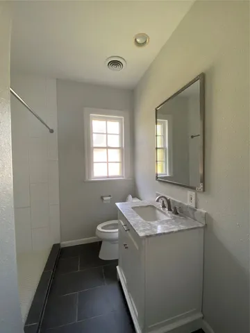 a bathroom with a sink and a toilet
