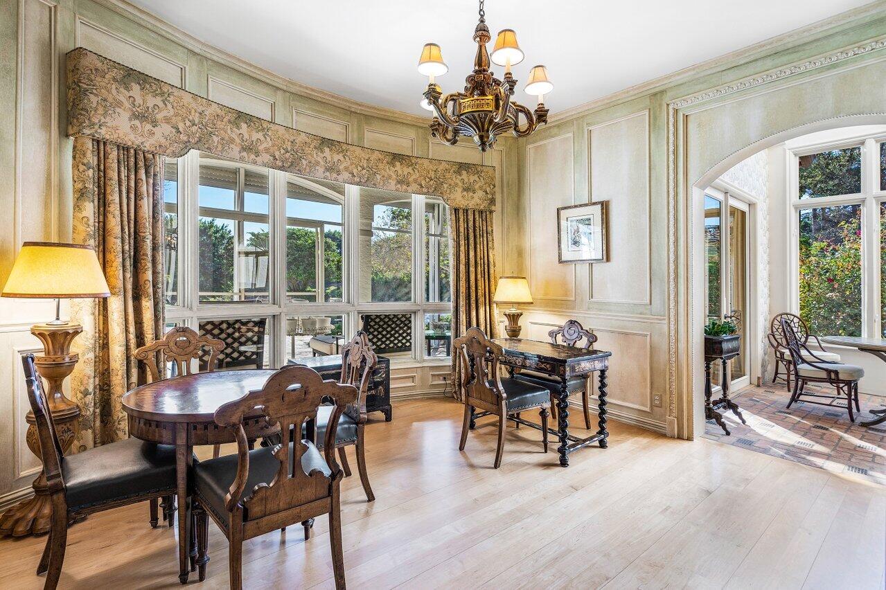 6024 Le Lac Road Boca Raton, FL 33496 - Photo 11 of 37 a view of a dining room with furniture and chandelier