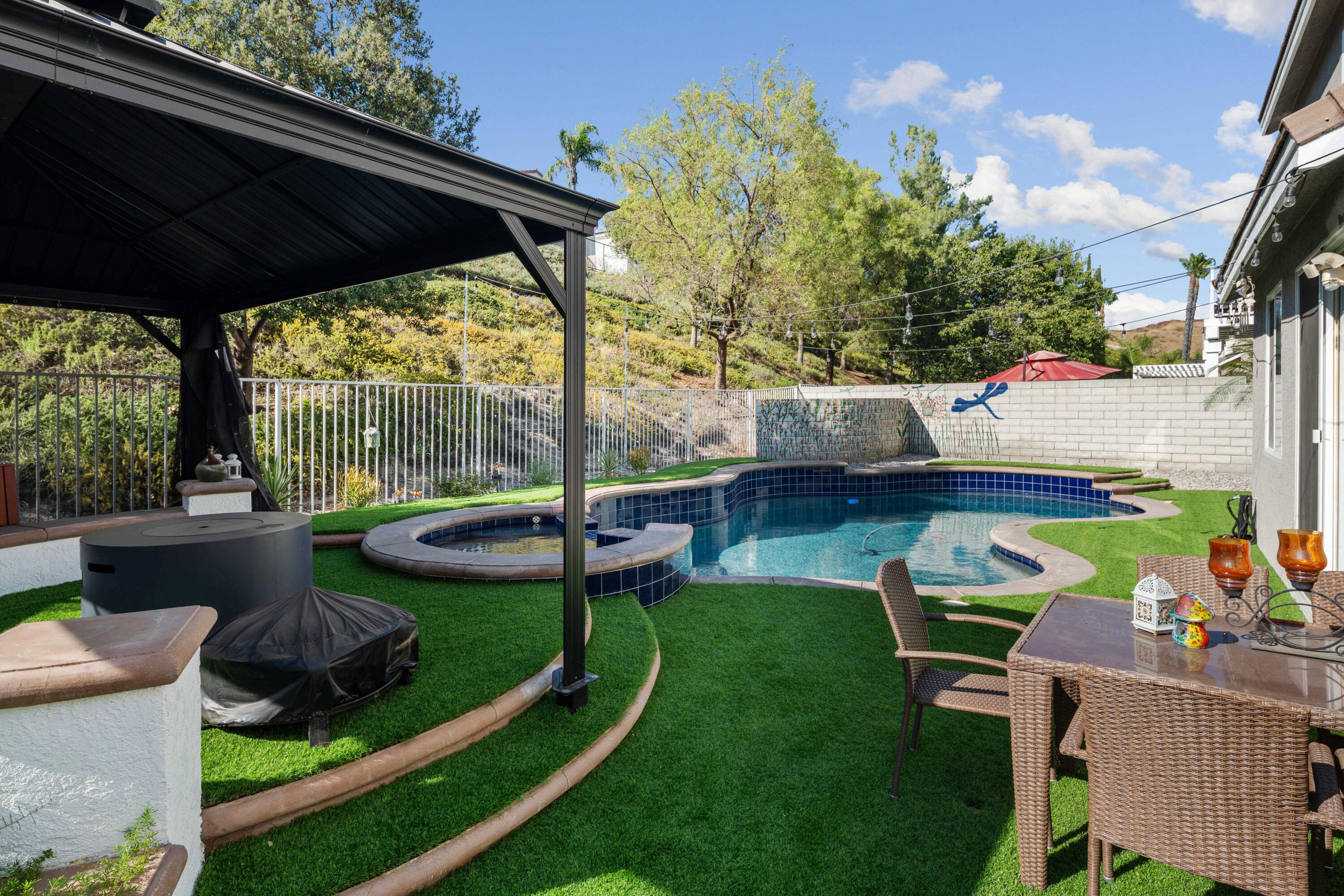 26089 Salinger Lane Stevenson Ranch, CA 91381 - Photo 41 of 47 a view of yard with furniture and garden