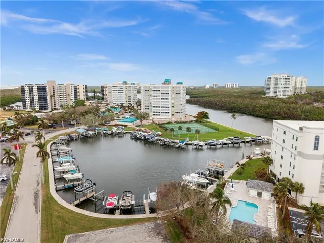 a view of a city and ocean view