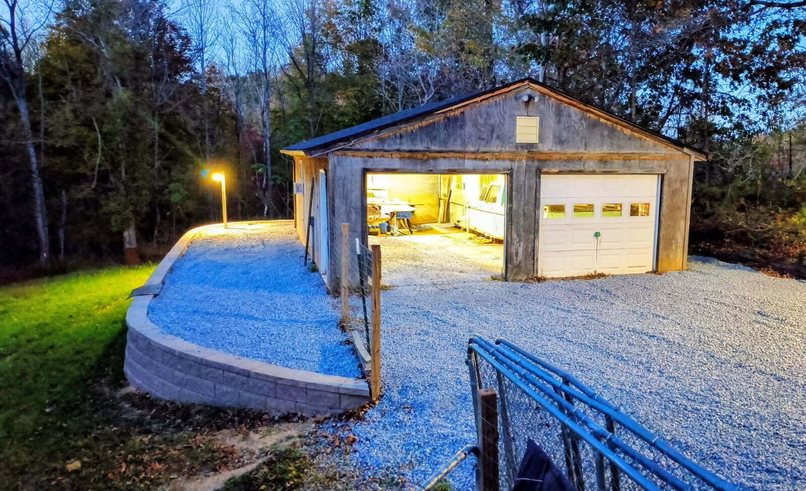 2579 Quarles Road Thaxton, VA 24174 - Photo 5 of 32 Garage, Wall & Gravel
