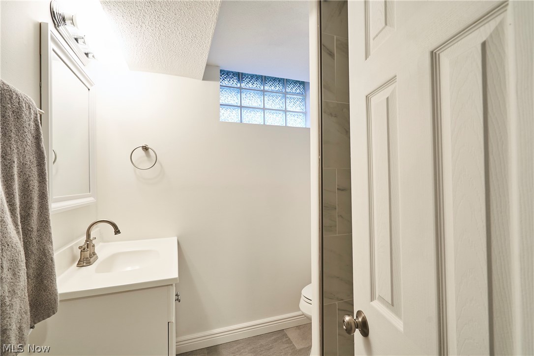5215 Mayview Road Lyndhurst, OH 44124 - Photo 19 of 27 Bathroom with newly remodeled shower on the lower level next to the large rec room
