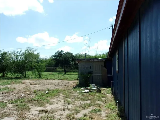 a backyard of a house