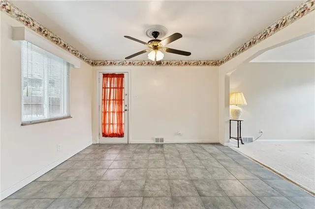 a view of an empty room