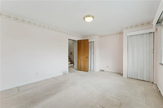 a view of an empty room