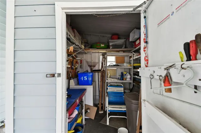 a view of field with ocean view