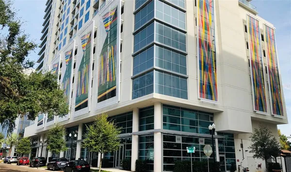 a front view of a building