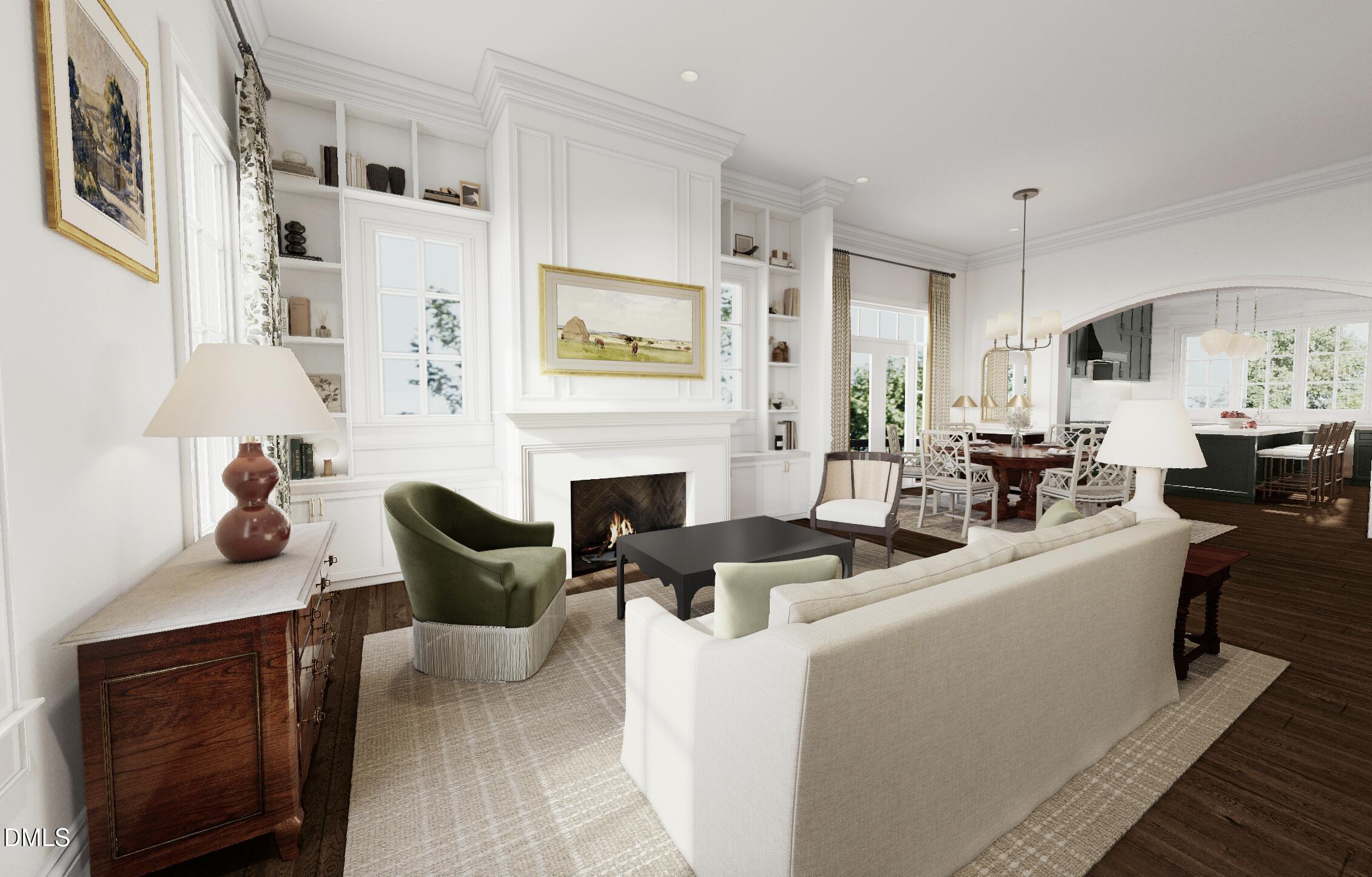 2312 Grant Avenue Raleigh, NC 27608 - Photo 10 of 18 a living room with furniture fireplace and window