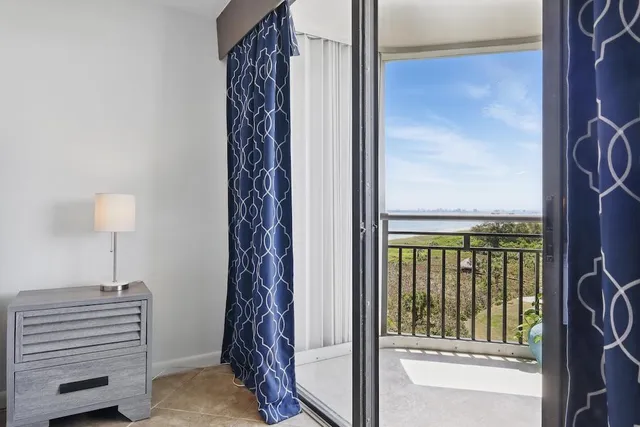 a view of outdoor space with ocean view