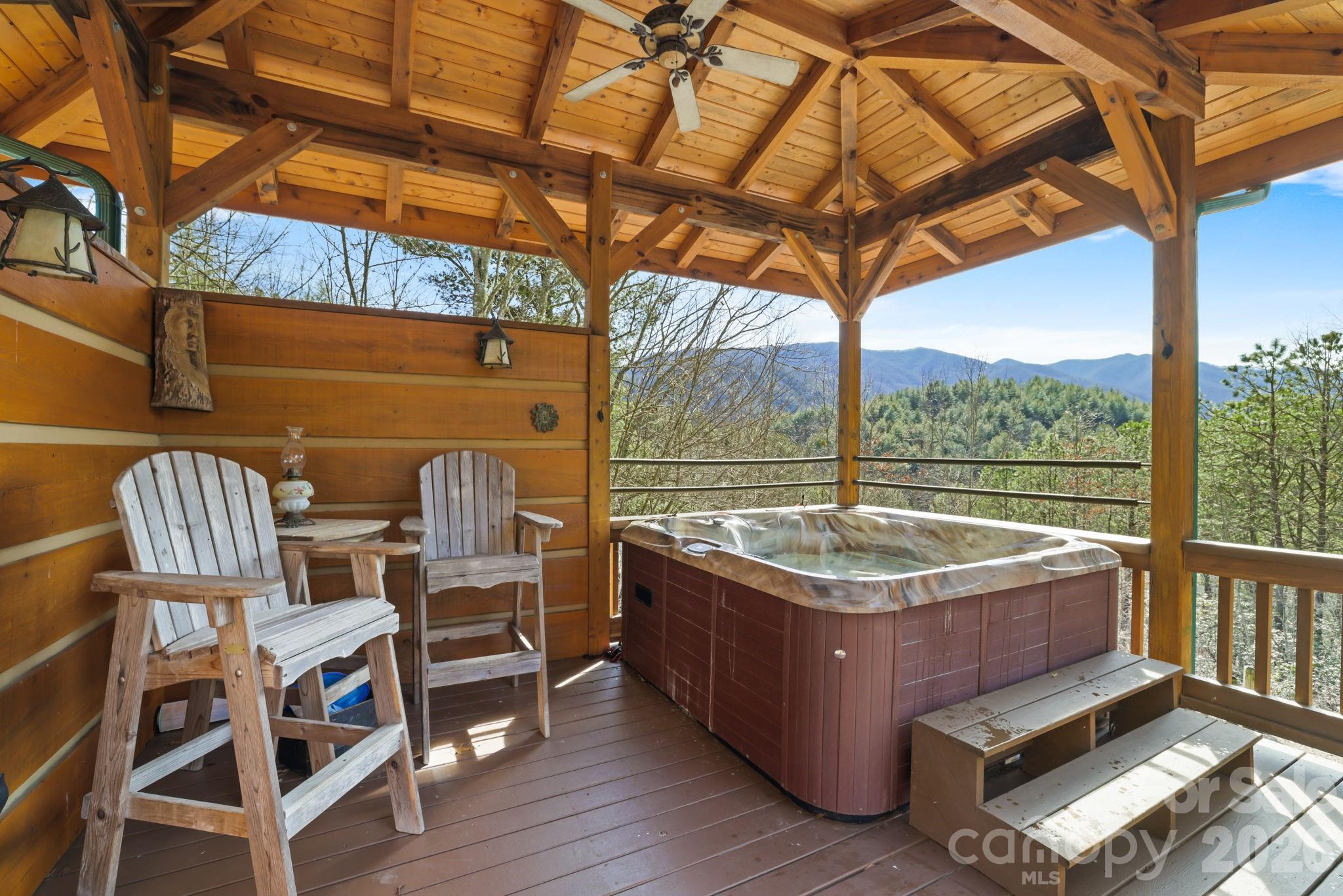 2150 Shell Stand Road Almond, NC 28702 - Photo 37 of 42 a view of a chairs and table in the patio