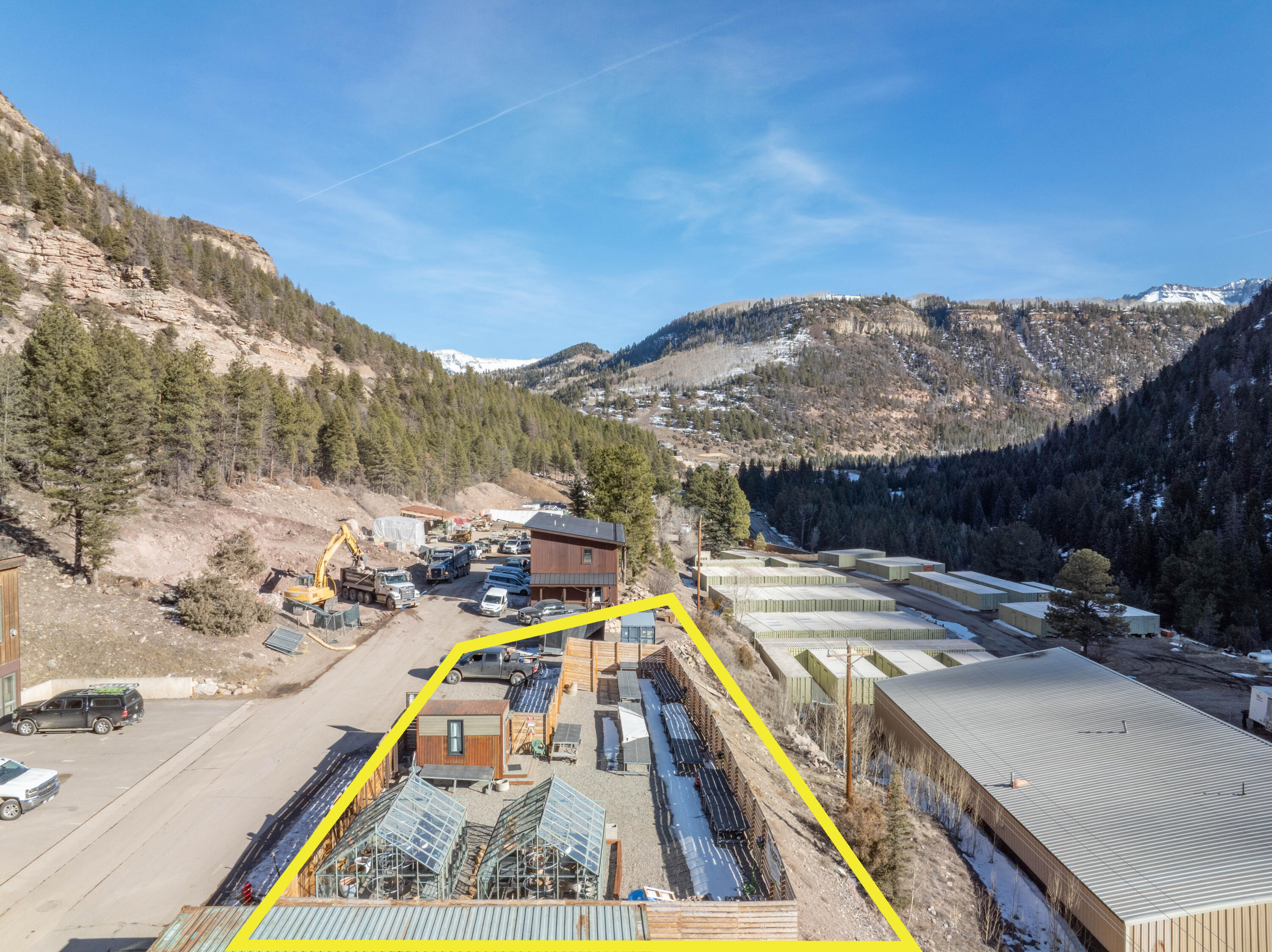 717 South South Park Road Telluride, CO 81435 - Photo 4 of 27 a view of a backyard with a patio