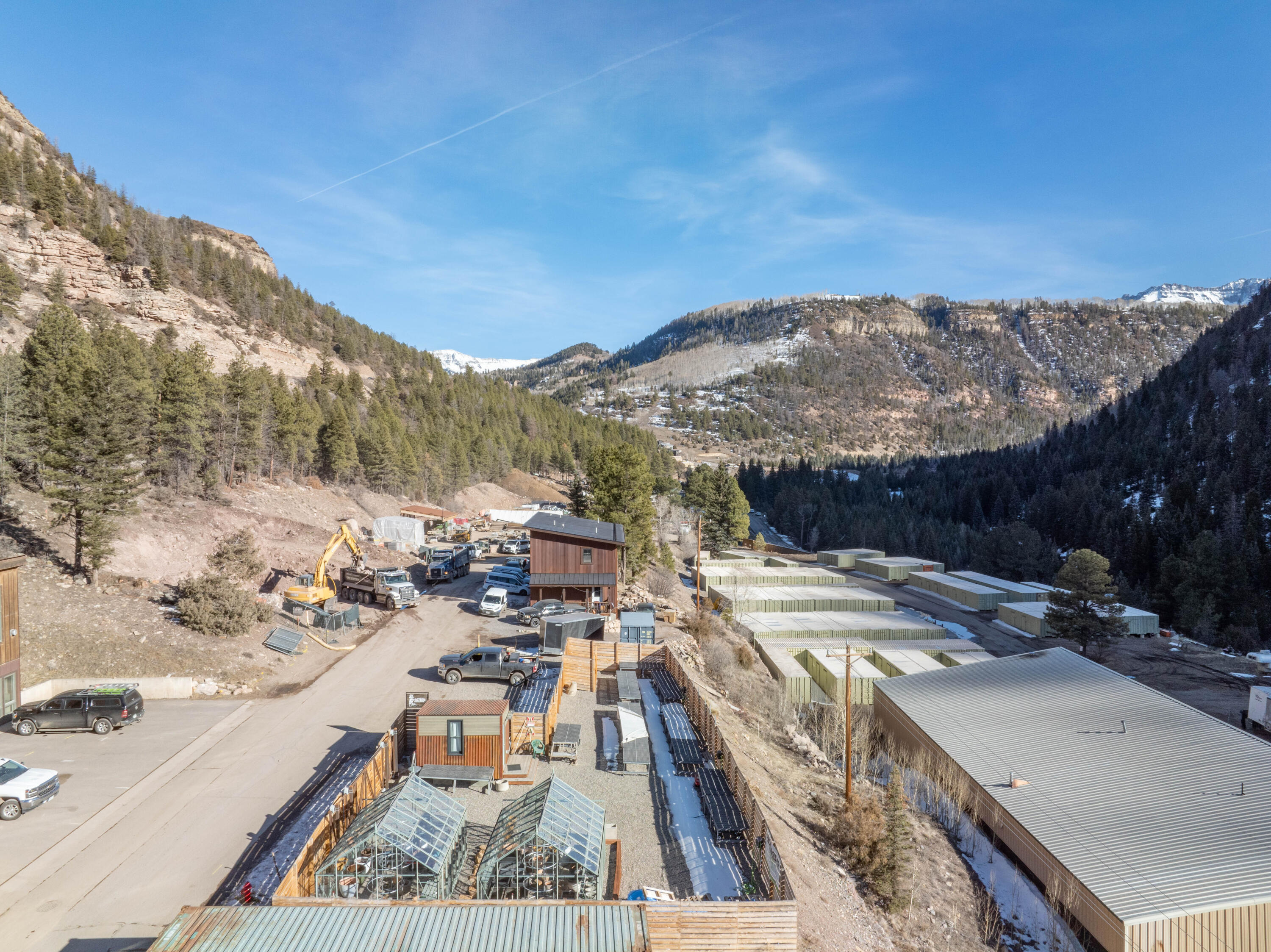 717 South South Park Road Telluride, CO 81435 - Photo 10 of 27 a view of a terrace with a snow on the road