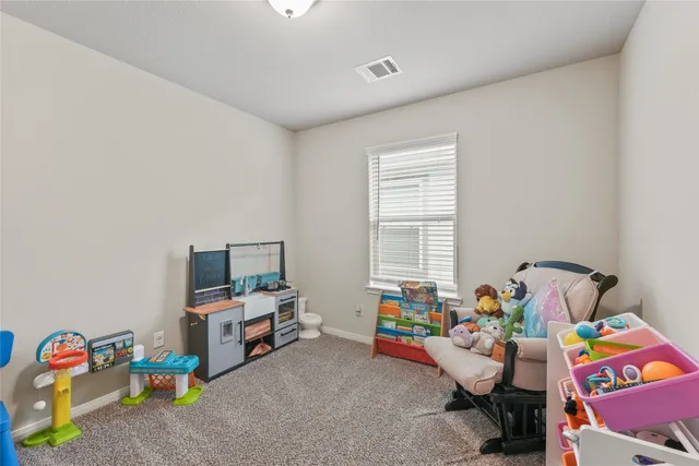 a room with toys and a couch