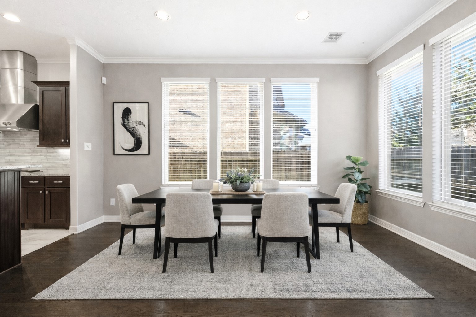 27834 Hunters Rock Lane Katy, TX 77494 - Photo 17 of 46 a view of a dining room with furniture window and outside view