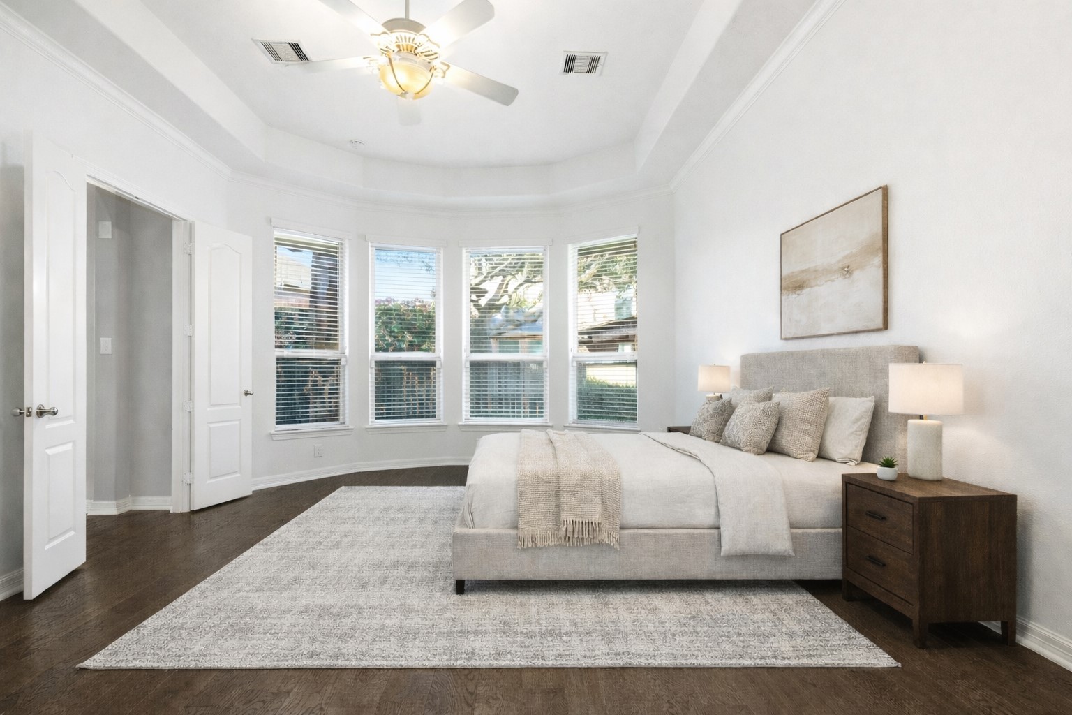 27834 Hunters Rock Lane Katy, TX 77494 - Photo 30 of 46 a spacious bedroom with a bed and a large window