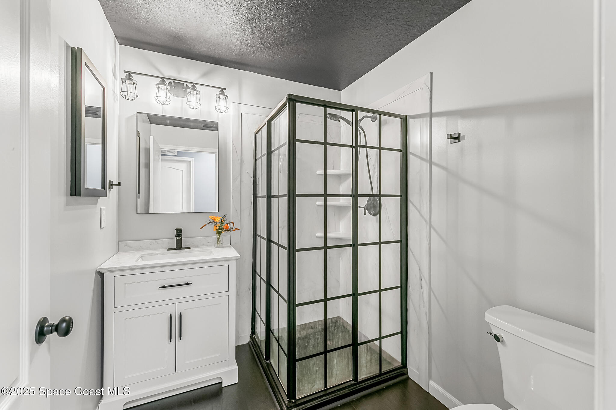 233 Broadview Drive Cocoa, FL 32922 - Photo 27 of 44 a bathroom with a sink a toilet and mirror