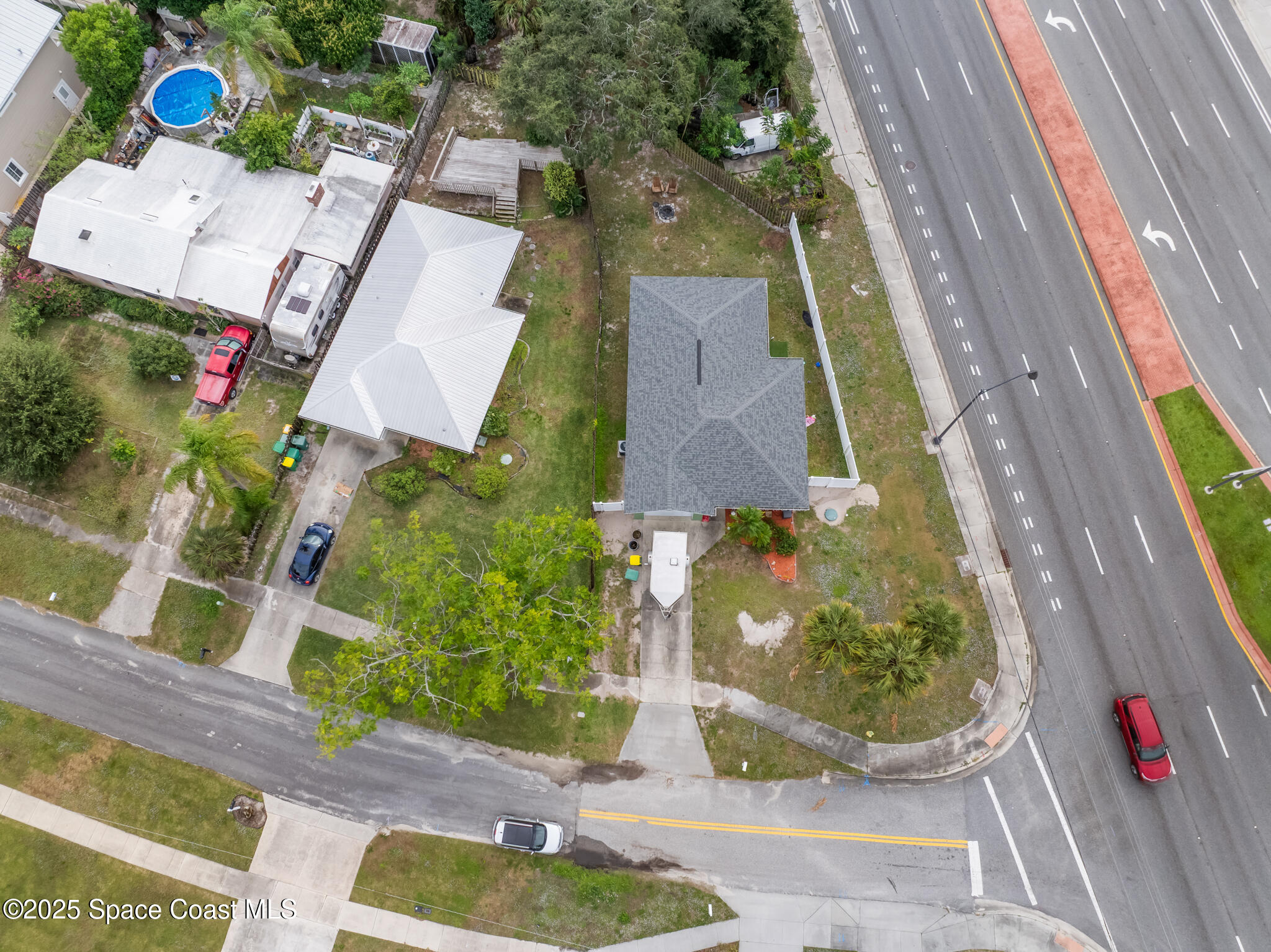 233 Broadview Drive Cocoa, FL 32922 - Photo 38 of 44 an aerial view of residential house with outdoor space