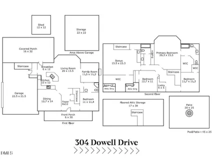 $835,000 | 304 Dowell Drive, Cary, NC 27511