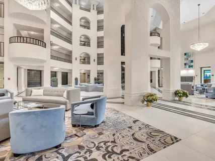 a living room filled with furniture