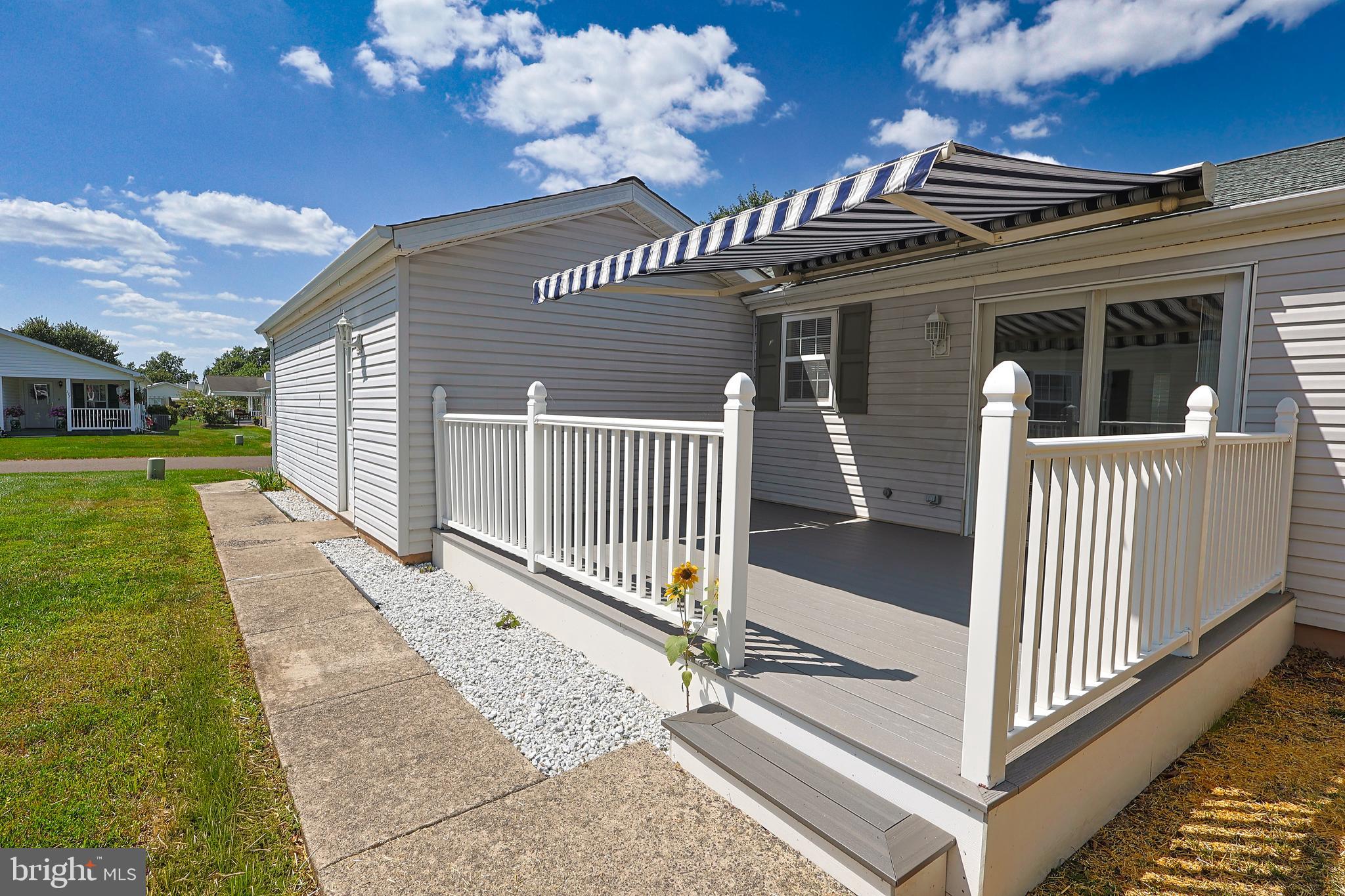 191 Cardinal Court South New Hope, PA 18938 - Photo 18 of 20 Private Deck with Awning