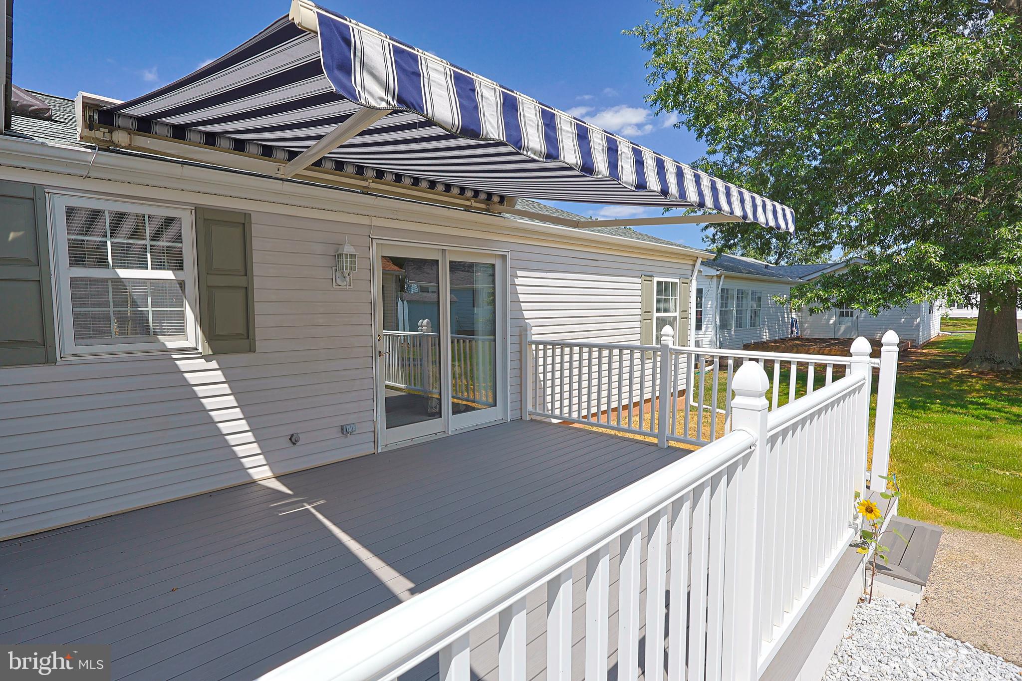 191 Cardinal Court South New Hope, PA 18938 - Photo 19 of 20 Private Deck with Awning