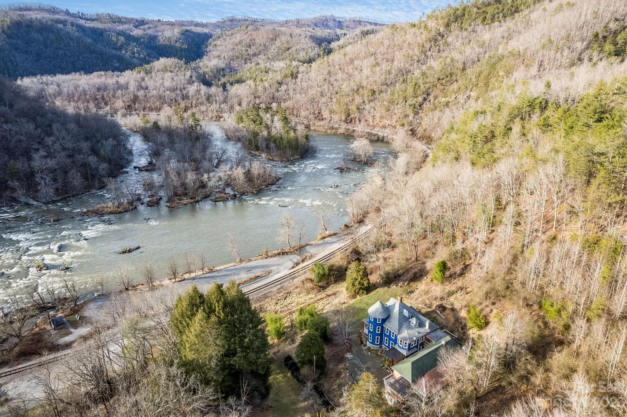 a view of lake with mountain