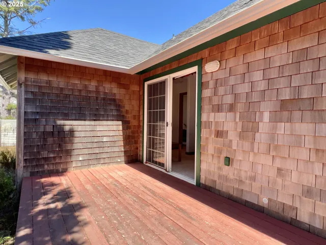 a backyard of a house