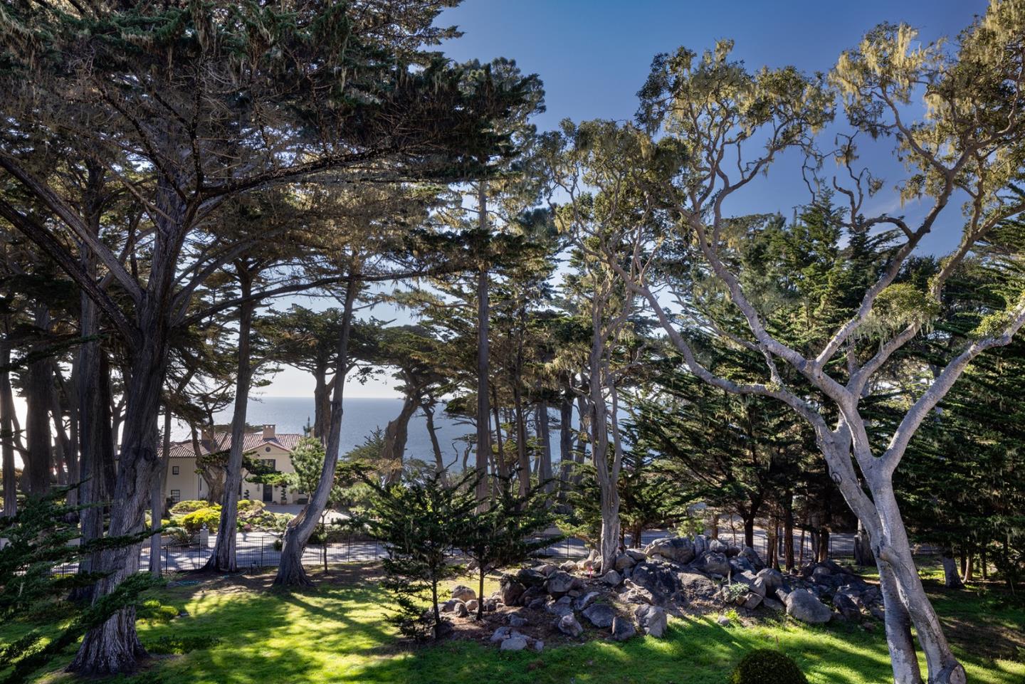 3269 Cabrillo Road Pebble Beach, CA 93953 - Photo 20 of 44 a backyard of a house with lots of green space
