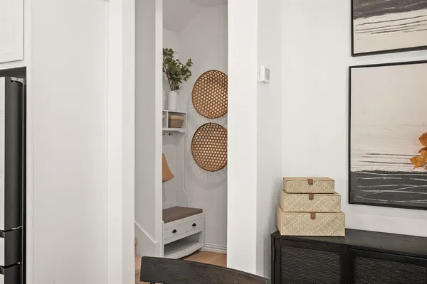 a picture of a bathroom with a sink and mirror