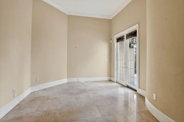 a view of an empty room