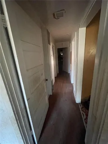 a view of hallway with stairs