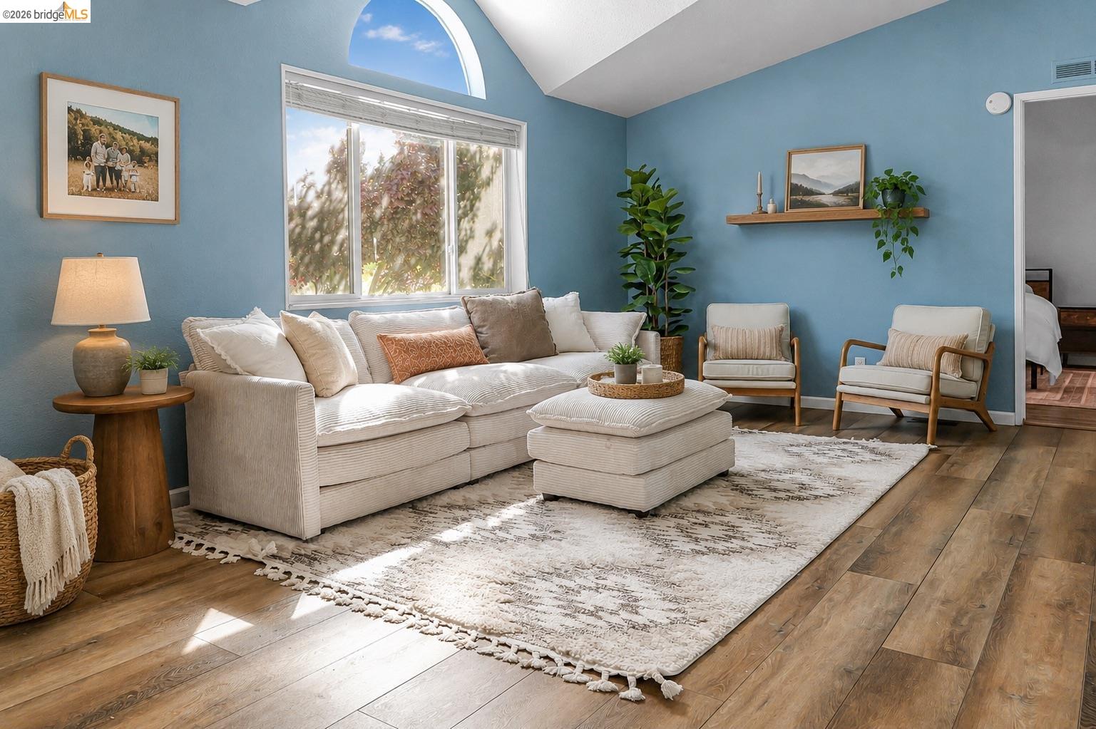 4419 Little John Road Copperopolis, CA 95228 - Photo 3 of 43 Vaulted ceilings with an arched window accent the living area