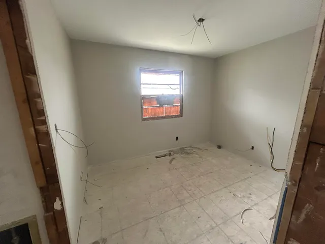 a view of a livingroom with a window