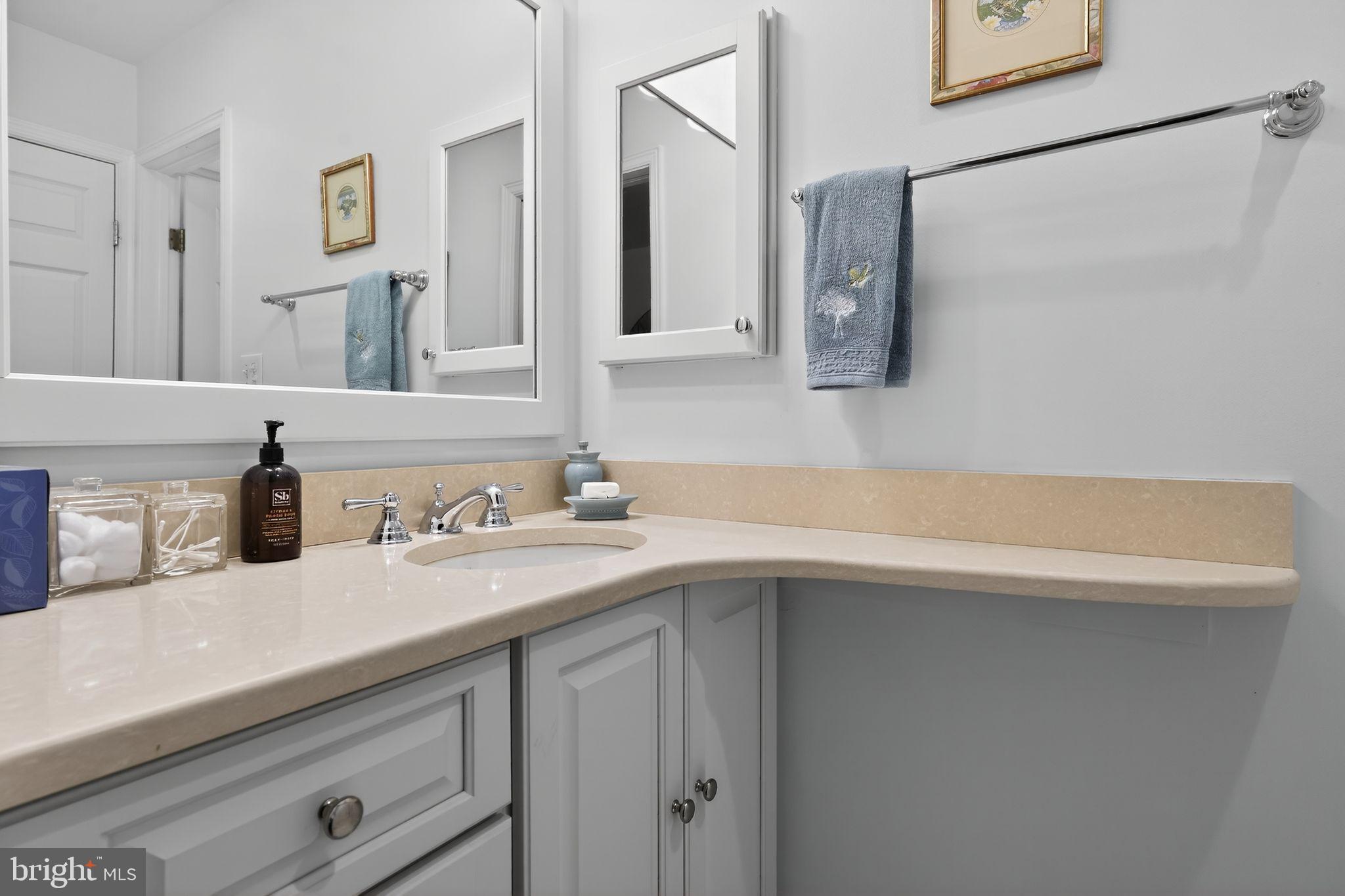 1510 Eton Way Crofton, MD 21114 - Photo 38 of 51 a bathroom with a sink and a mirror