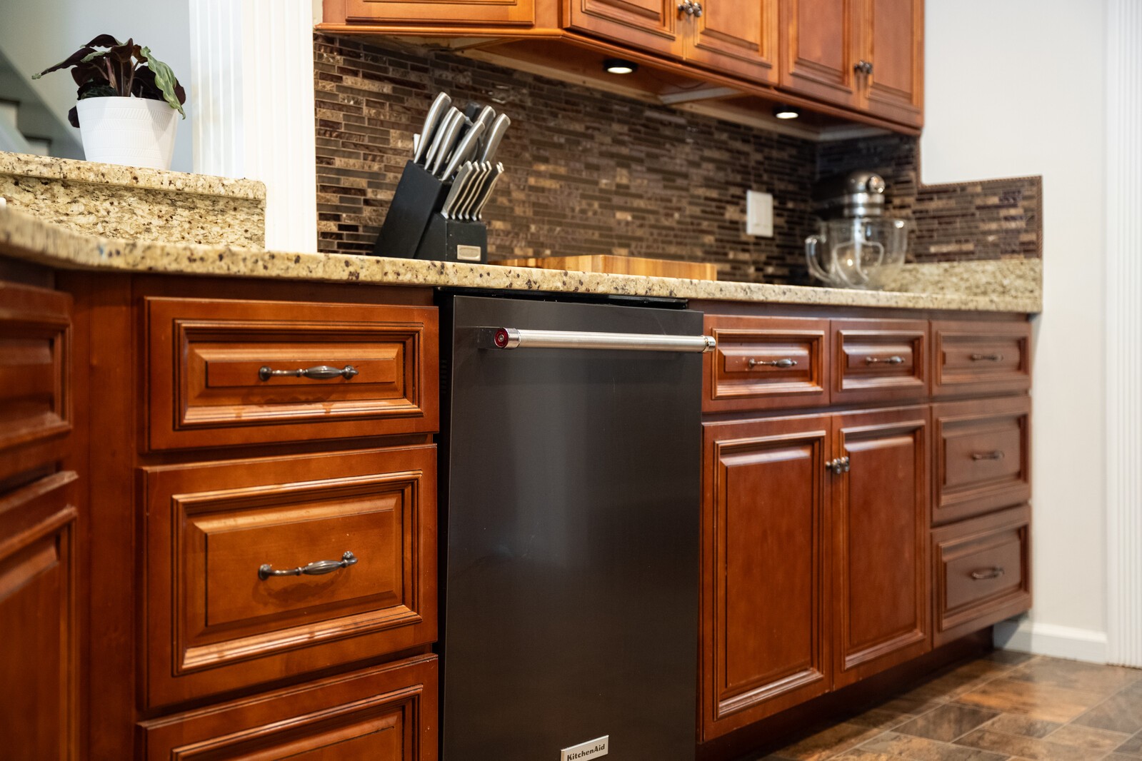 1123 Bramble Trail Murfreesboro, TN 37129 - Photo 14 of 60 a kitchen with a refrigerator and cabinets