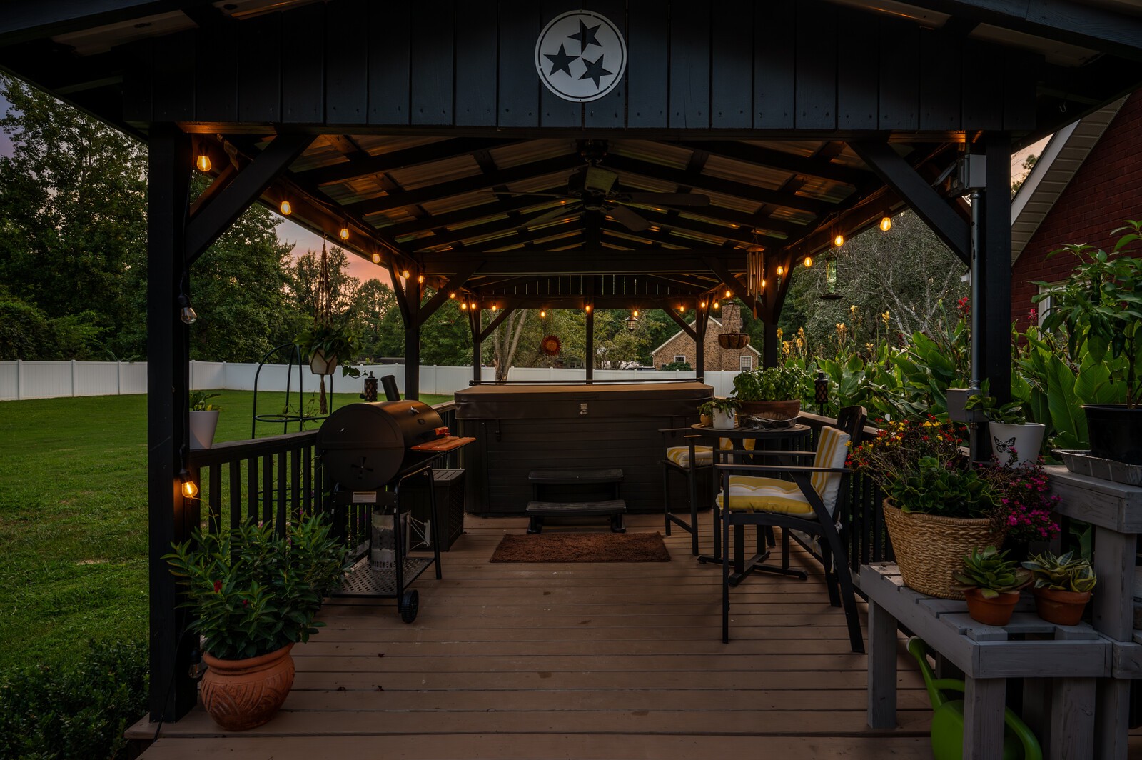 1123 Bramble Trail Murfreesboro, TN 37129 - Photo 58 of 60 a view of a backyard with sitting area