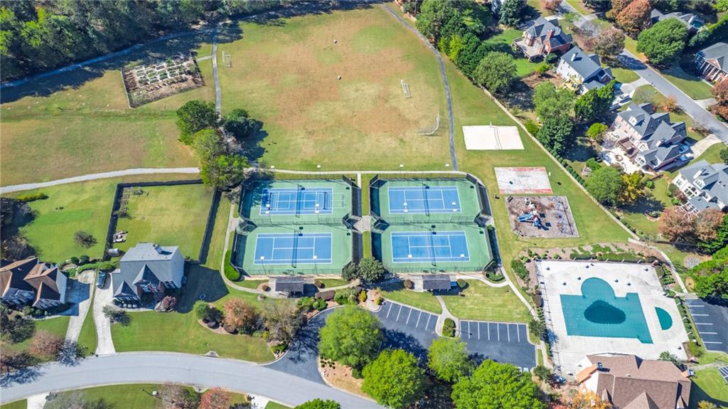 1355 Chattahoochee Run Drive Suwanee, GA 30024 - Photo 52 of 57 an aerial view of multiple house