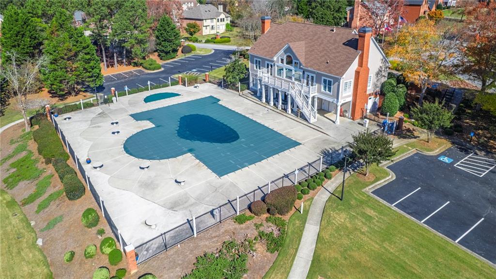 1355 Chattahoochee Run Drive Suwanee, GA 30024 - Photo 54 of 57 an aerial view of a house