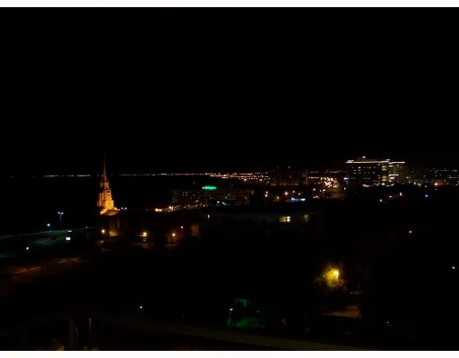 a view of city from balcony