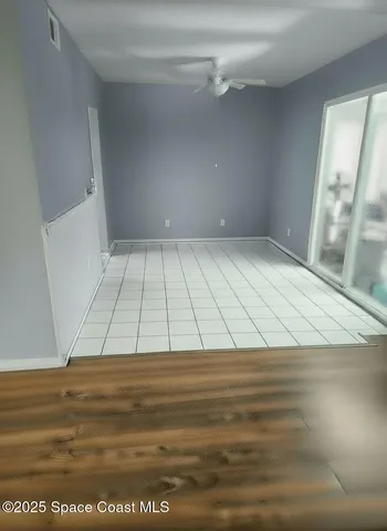 a view of an empty room