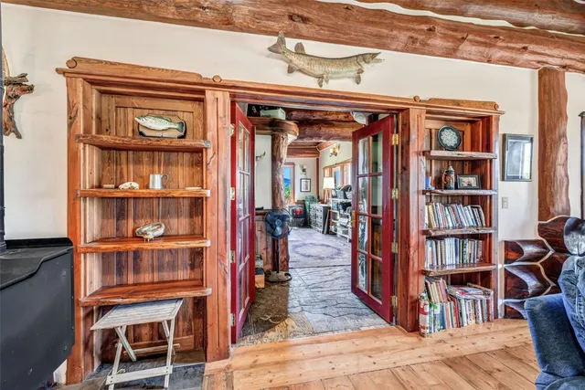 a view of an outdoor space with seating area