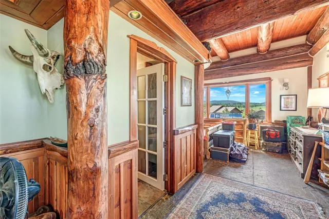 a outdoor space with furniture