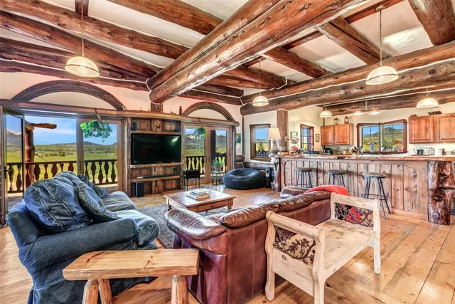 a outdoor space with patio lots of furniture