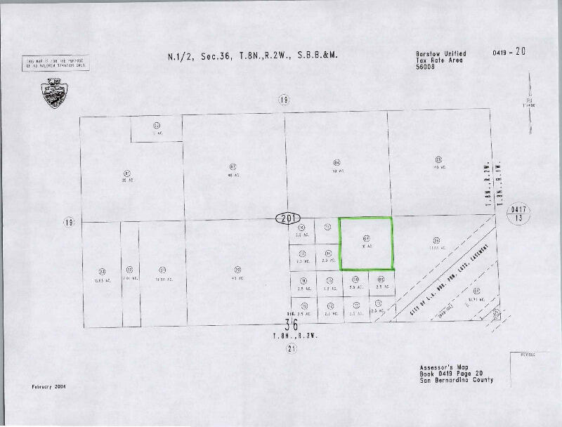 Stoddard Valley Road Barstow, CA 92311 - Photo 7 of 8 APN MAP