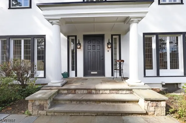 a view of entrance front of house