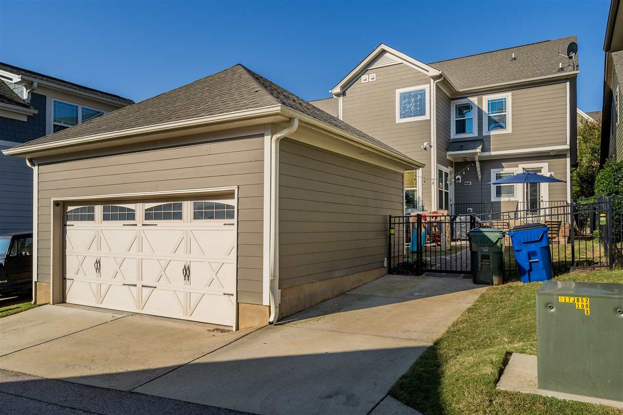 1528 Rodessa Run Raleigh, NC 27607 - Photo 29 of 30 Two car detached garage with entrance in the alleyway behind the home. Detached Garage